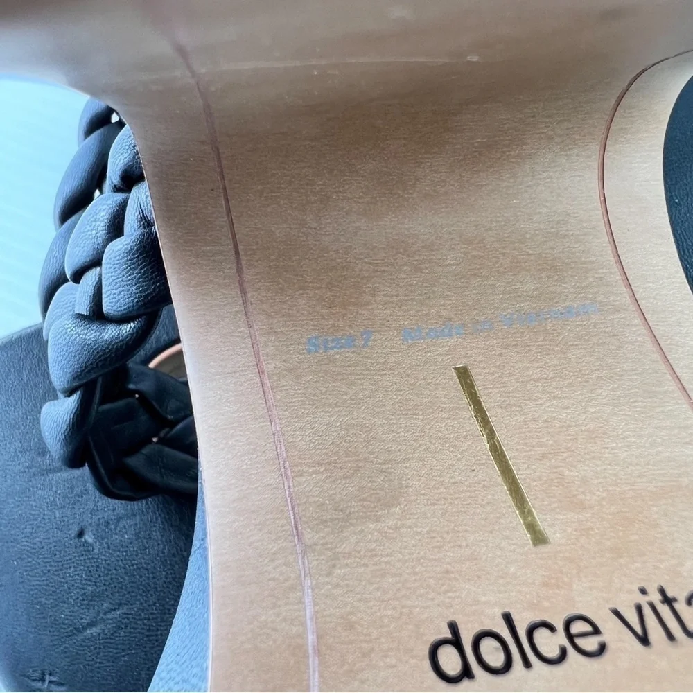 Dolce Vita Chunky Platform Heels womens 9 Black Ashby Twist Y2K 90s